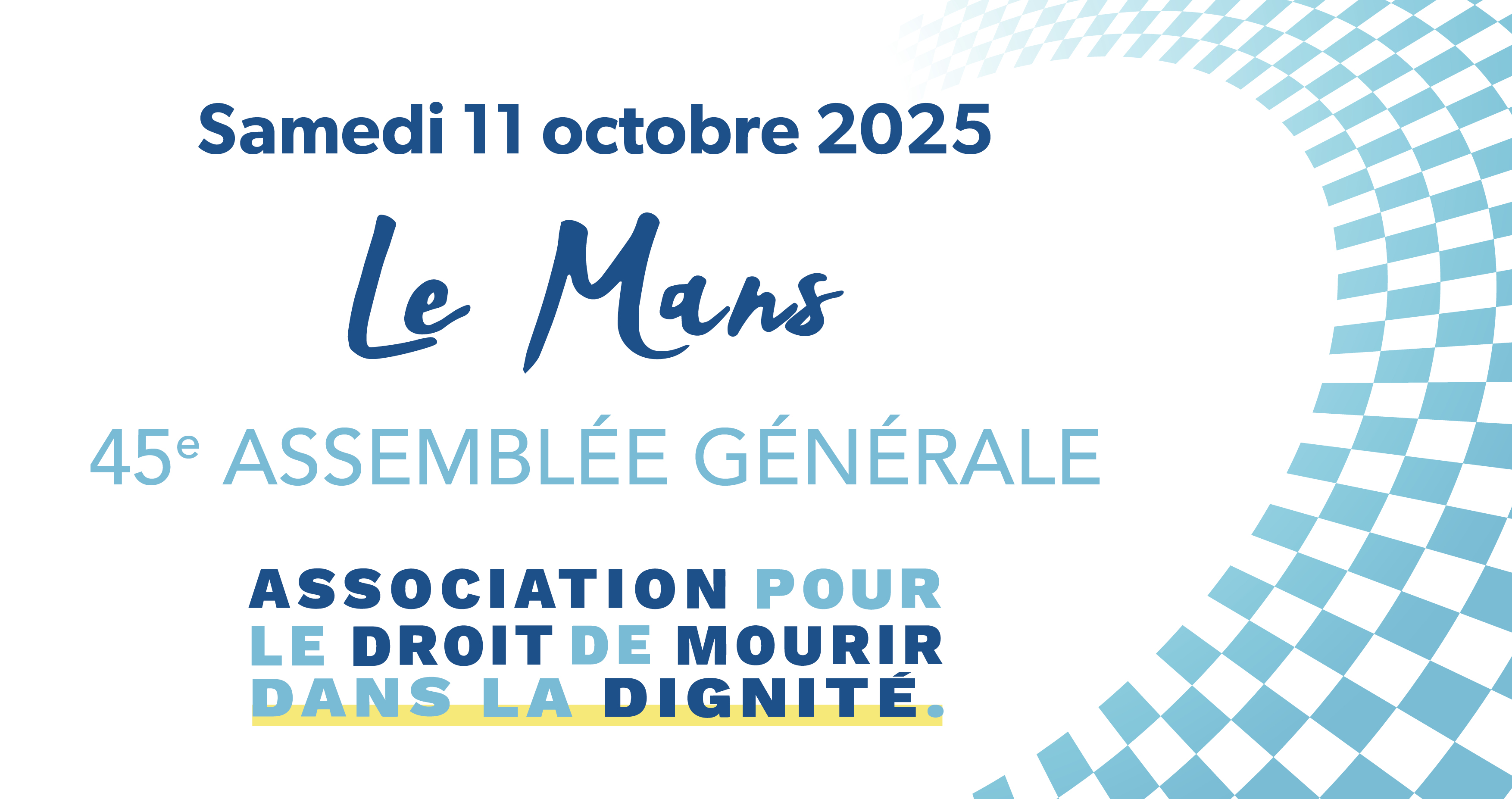 Visuel de la 45e AG de l'ADMD