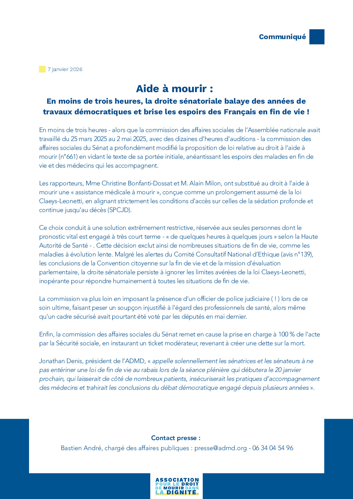 Commission des affaires sociales du Sénat 