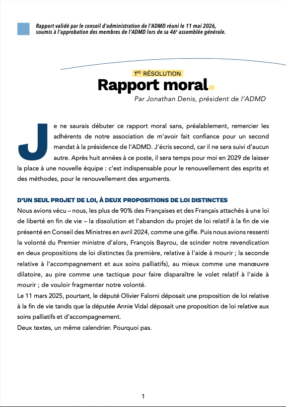 Rapport Moral