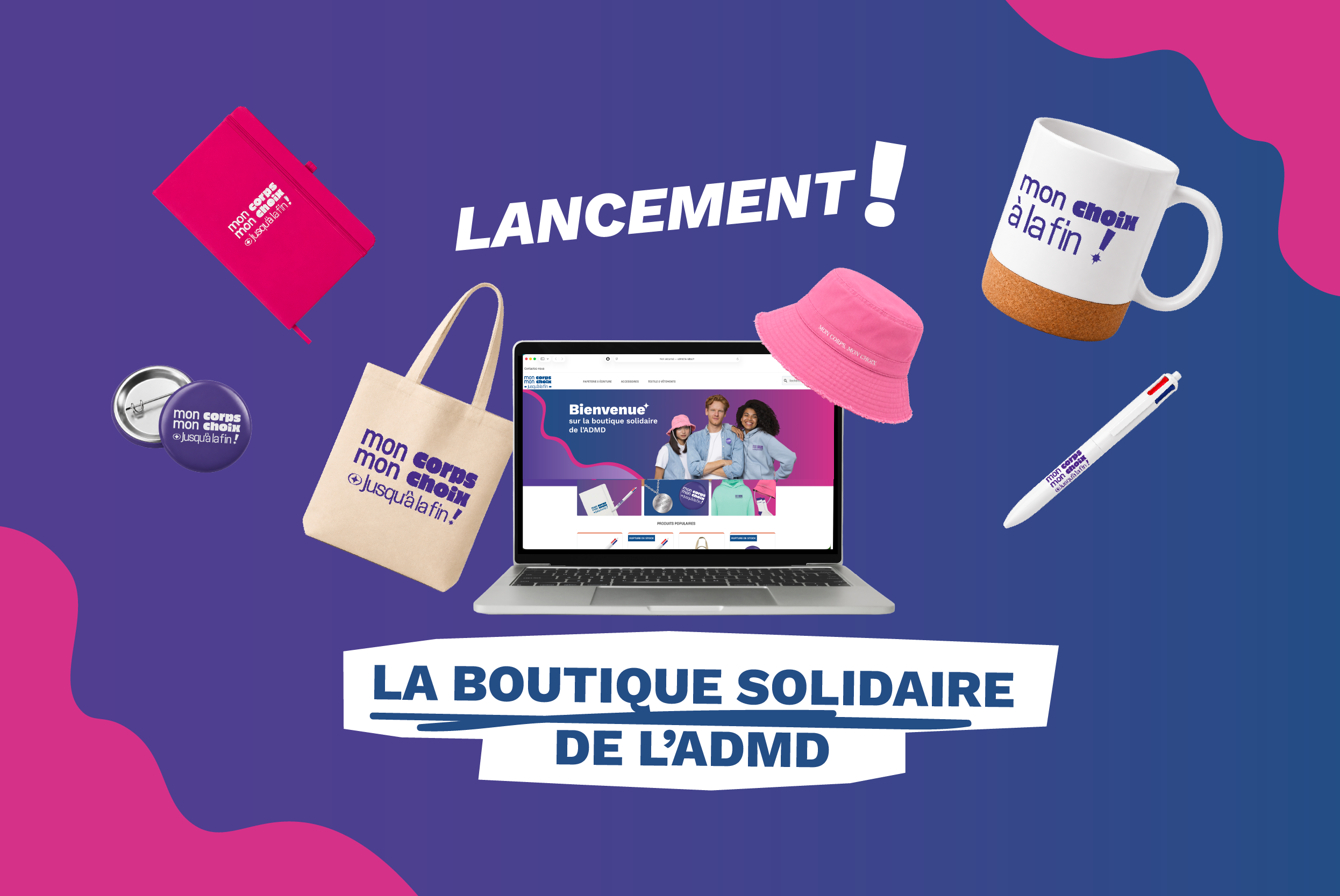 Lancement de la boutique de l'ADMD ! 