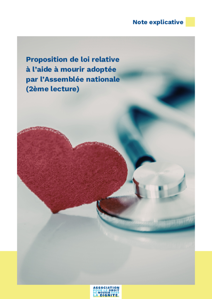 Note explicative – PPL droit l’aide à mourir 