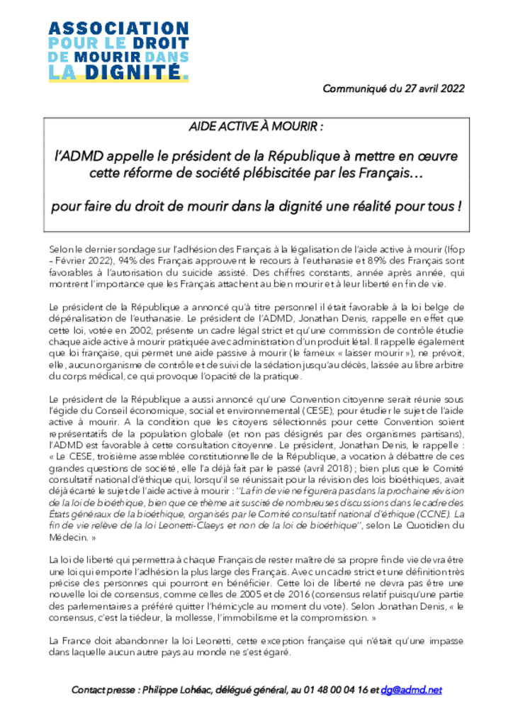 CP - Election présidentielle