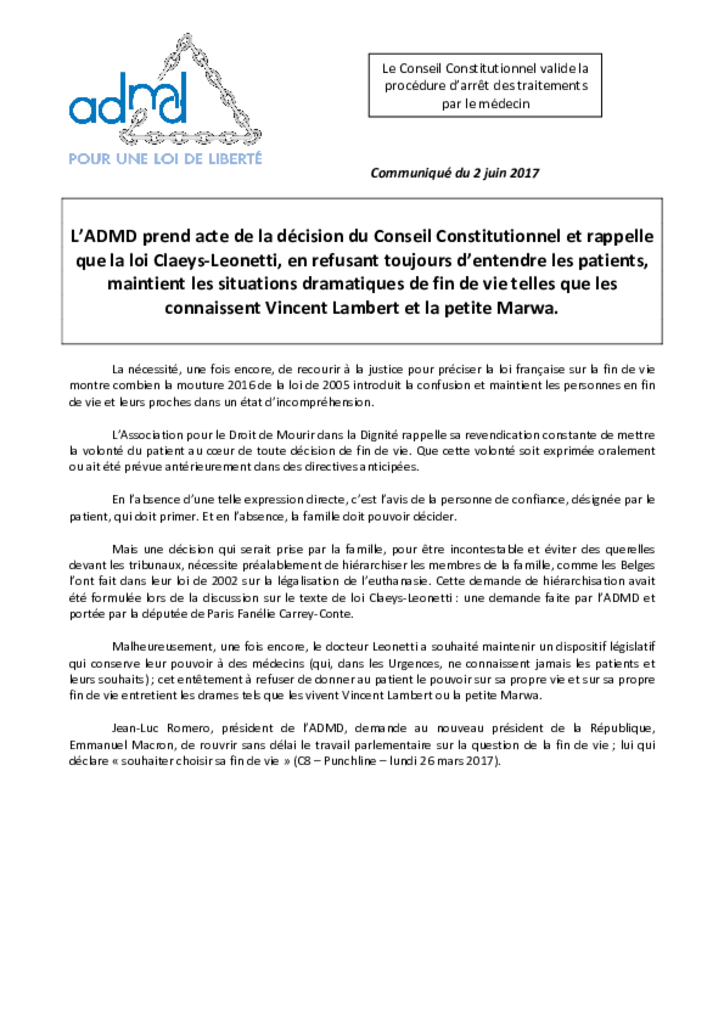 Communiqué de presse 
