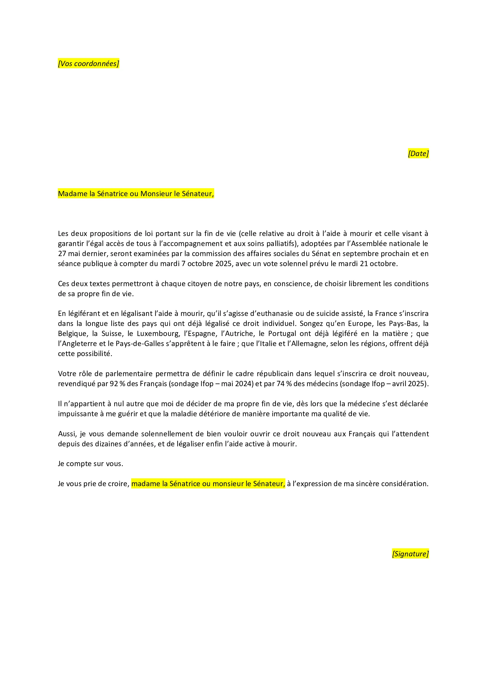 Lettre militante