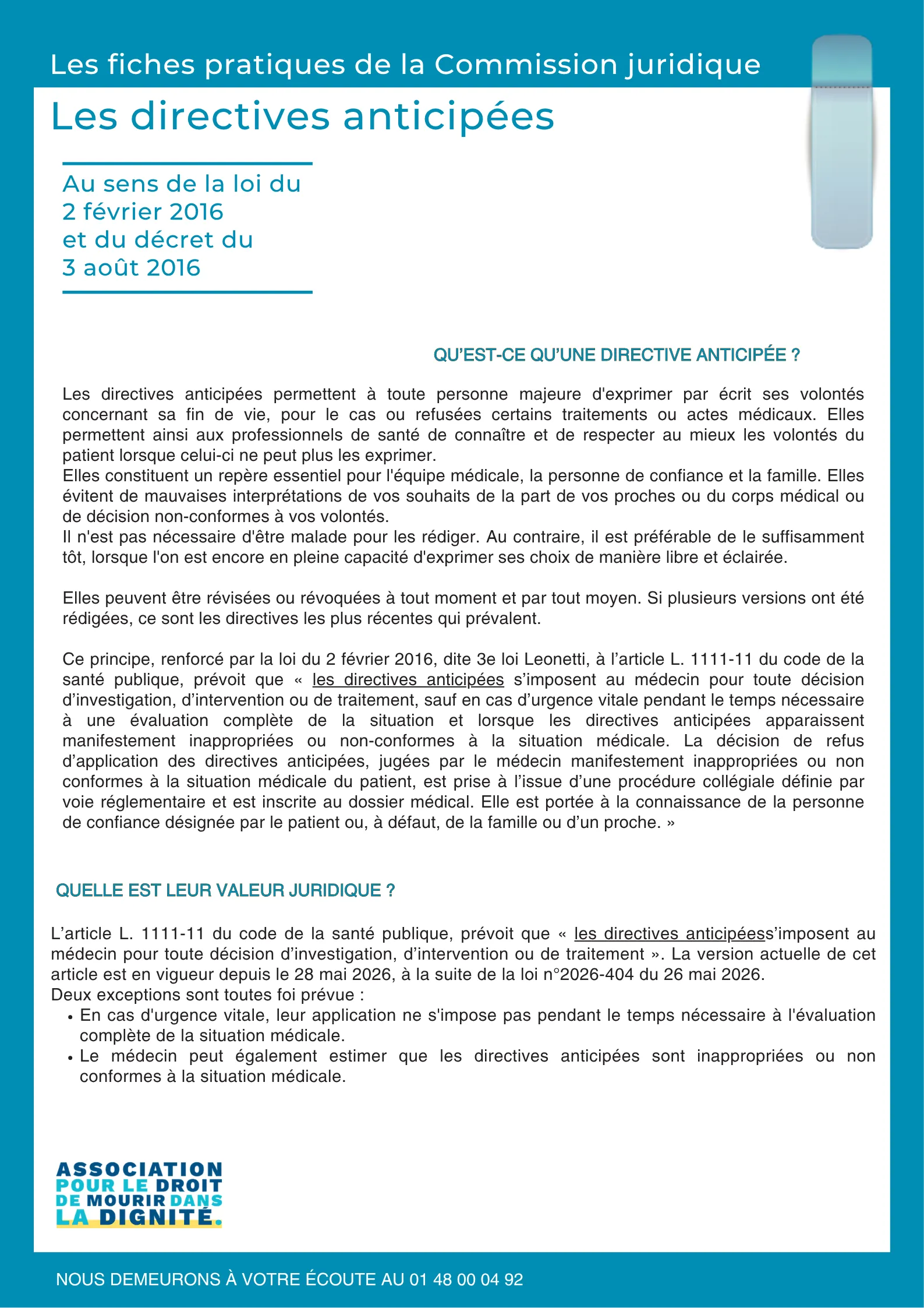 Directives anticipées